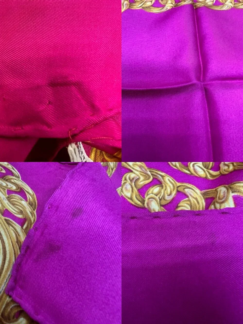 Beautiful CHANEL Itlay made   100%  silk scarf 34